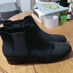 Toms Black Suede Shoes